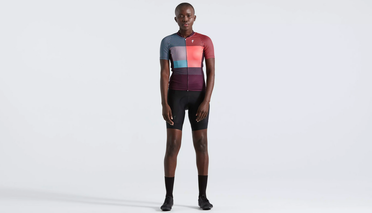 SL+ LOGO STRIPE JERSEY SS WMN