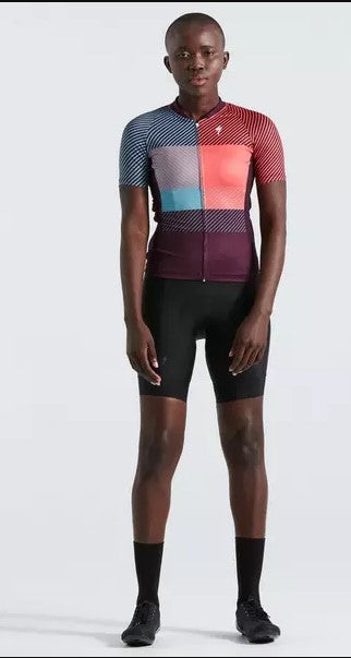 SL+ LOGO STRIPE JERSEY SS WMN