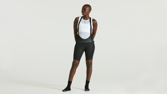 MOUNTAIN LINER BIB SHORT W/SWAT WMN