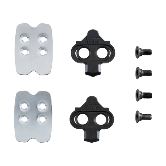 SM-SH51 SPD CLEAT SET (PAIR) SINGLE RELEASE W/ CLEAT NUT